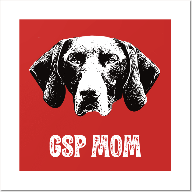 GSP Mom German Shorthaired Pointer Design Wall Art by DoggyStyles